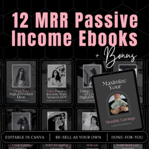 MRR Passive Income eBook Bundle | PLR & Master Resell Rights Digital Collection