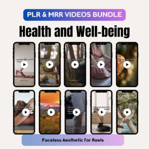 Health & Wellness Faceless Reels Bundle (PLR + MRR) | Ready-to-Resell Video Pack
