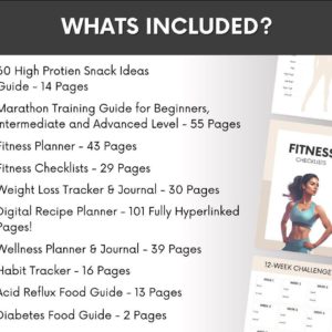 Health & Fitness PLR Bundle – Editable eBooks, Planners, and Guides