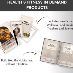 Health & Fitness PLR Bundle – Editable eBooks, Planners, and Guides