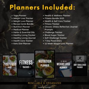 Complete Fitness Planners Bundle – PLR & MRR Digital Resell Rights