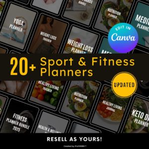 Complete Fitness Planners Bundle – PLR & MRR Digital Resell Rights