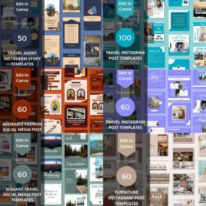 3500+ Canva Editable Social Media Templates Mega Bundle for Entrepreneurs & Content Creators