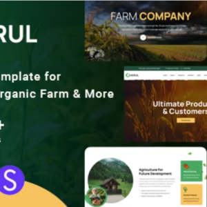 Agrul – Organic Farm & Agriculture Website Template | Eco Farming HTML Theme (Instant Download)