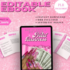 PLR Nail Business eBook | Canva Template | DFY & Done-for-You Passive Income | Resell Rights