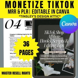 TikTok Shop Affiliate Hooks & Scripts 2025 | Monetize TikTok | PLR & MRR